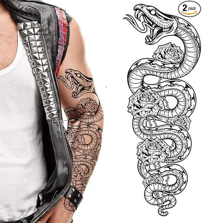 tatouage serpent bras
